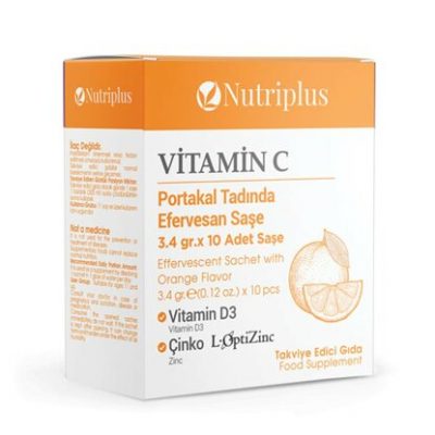 Nutriplus Vitamin C Brausepulver 10 x 3,4g