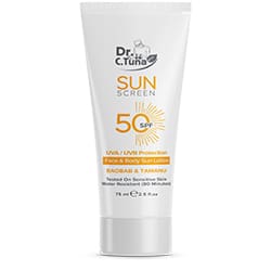Dr. C. Tuna Sun Science 50 SPF Sonnenlotion für Gesicht u. Körper 150ml -Angebot bis Ende Mai-